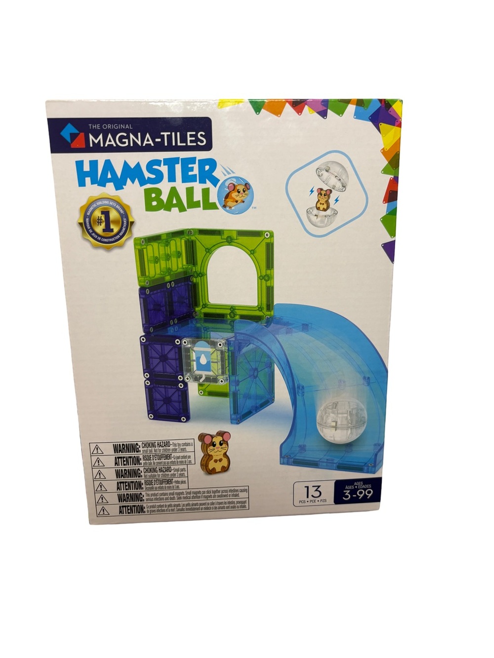 Magna-Tiles Hamster Ball Playset - Green & Blue - Picture 2 of 2
